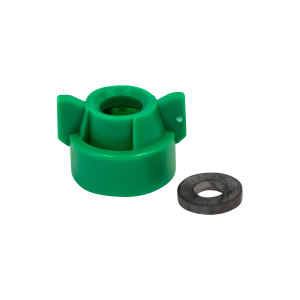 Quick Tee Jet Green Cap and Gasket