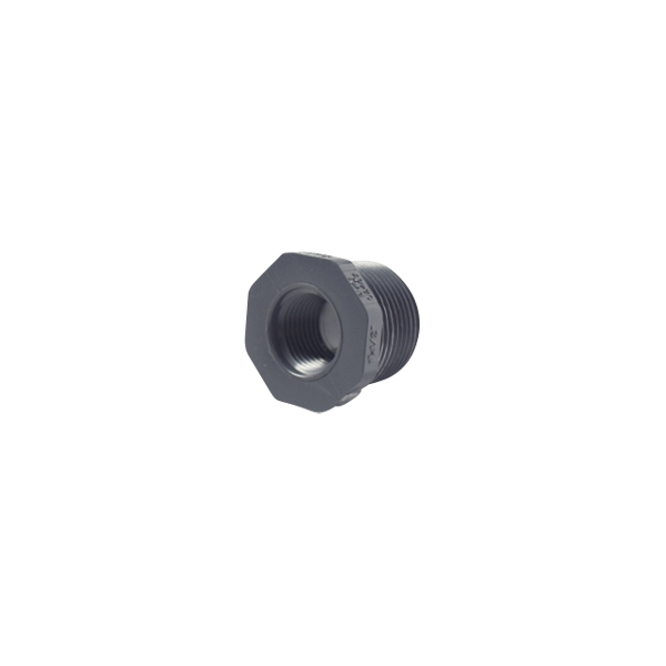 Bushing Reducer- 1" MPT x 1/2 FPT, PVC