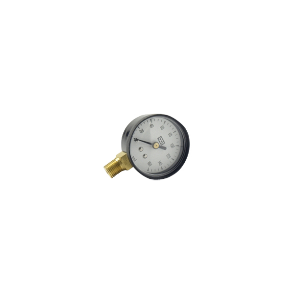 Gauge – 160 PSI, 1/4MPT, Bottom Mount