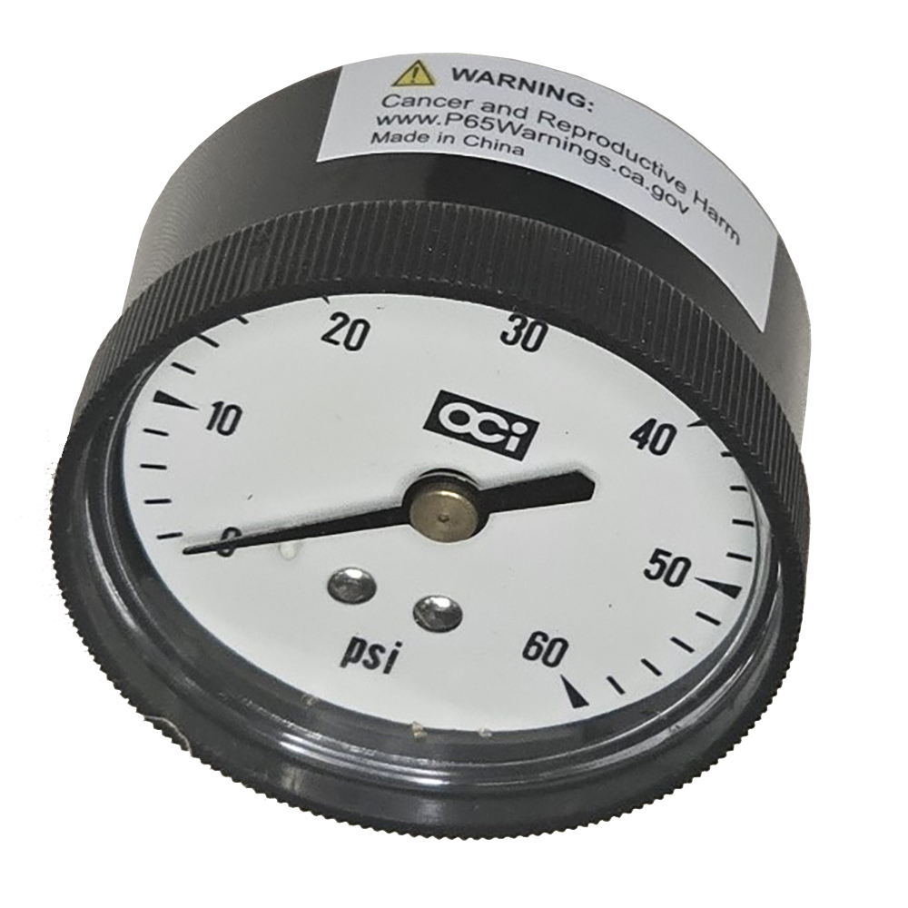 GAUGE/60PSI,1/8MPT,BACK MT