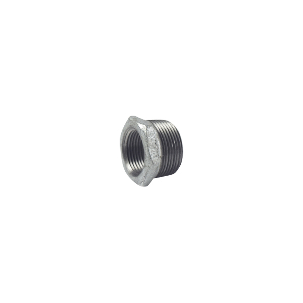 Bushing Reducer – 1.25 x 1", Galvanized, Hex