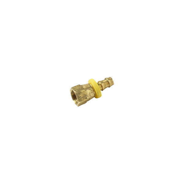 Brass Hose Barb – 3/8" Hose x 3/8 SAEF