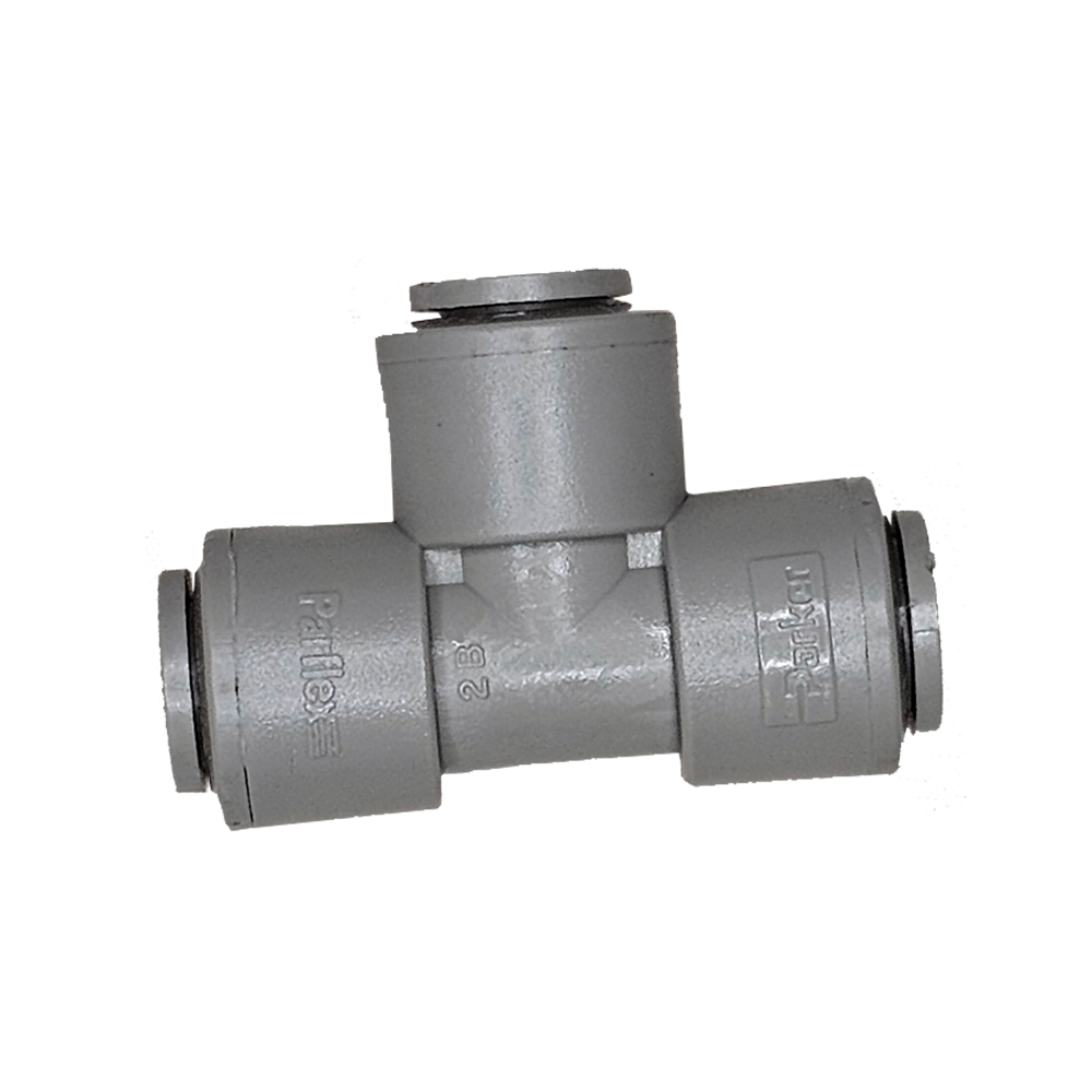 TEE/UNION,PLS,3/8 TUBE,P-LOCK