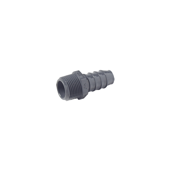 Hose Barb – 1" Hose x 3/4" MPT – PVC