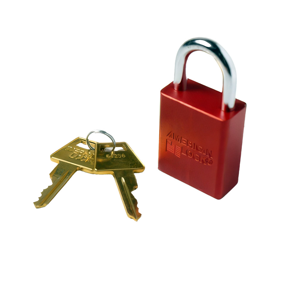 PADLOCK/KEYED ALIKE,RED