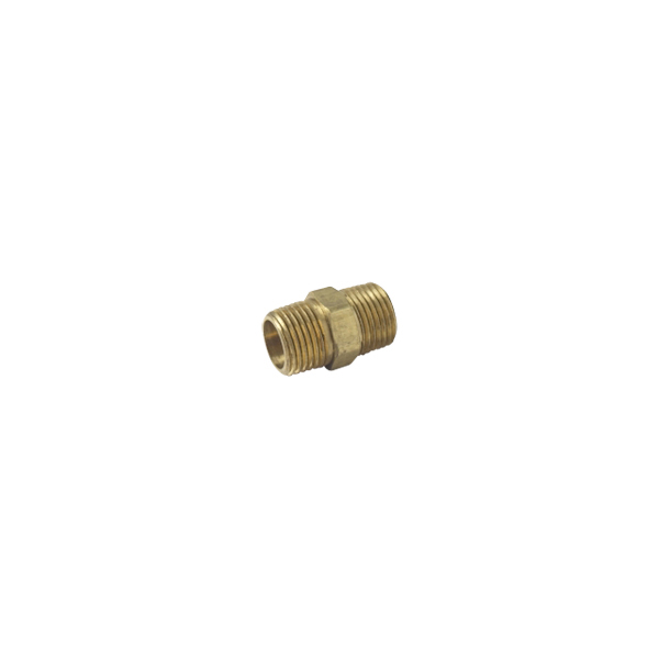 Brass Nipple – 1/2 x close, Hex