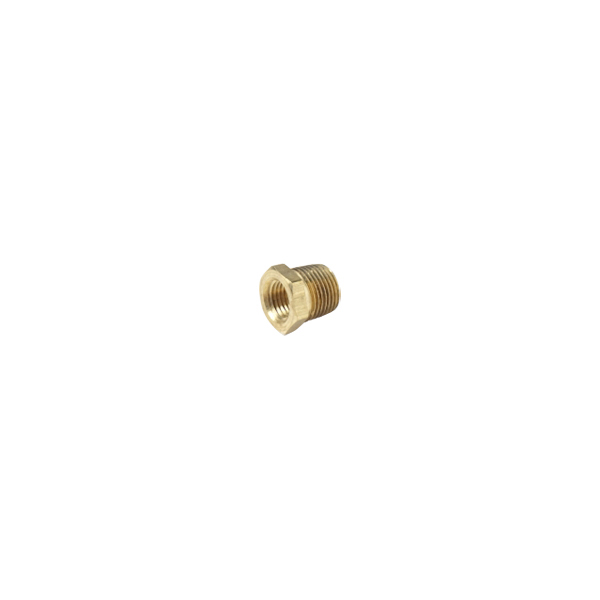 Brass Bushing Reducer – 3/8" x 1/4" Hex