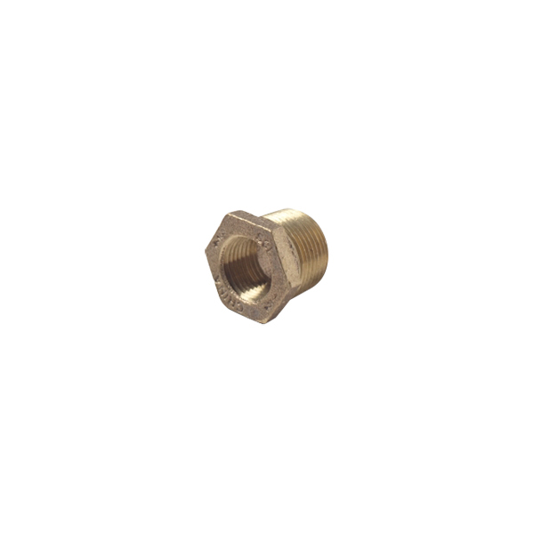 Bushing Reducer, Hex, Brass 3/4 x 1/2"