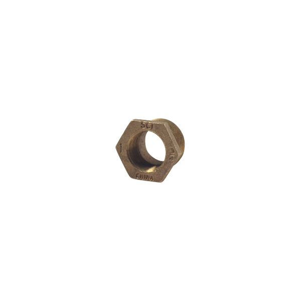 Brass Bushing Reducer -1" x 3/4",  Hex