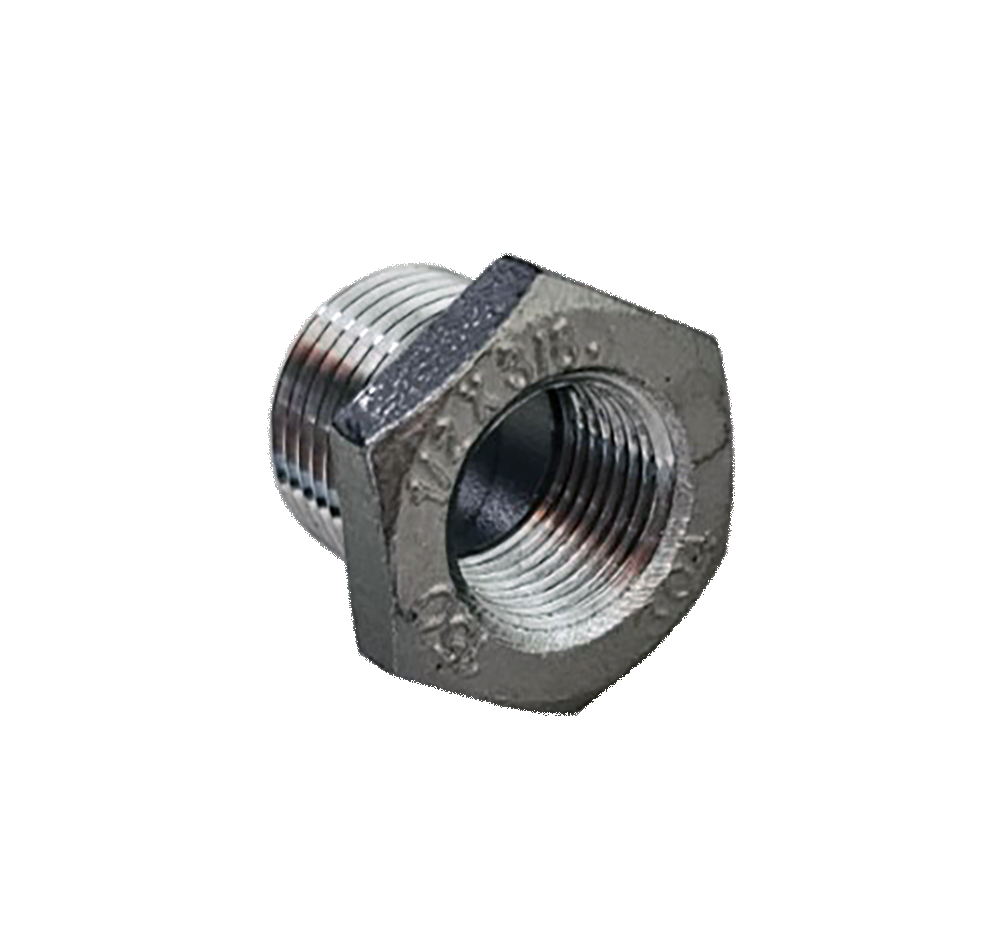 BUSHING/RDCR,HEX,SS,1/2x3/8