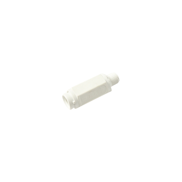 Check Valve, 1/4 Female x 1/4 Male, PVC, EDPM