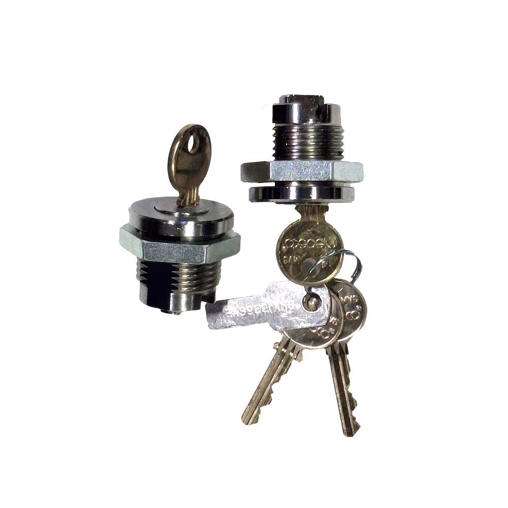 LOCK/PLUG,1-1/8-12THD,PR,W/KEY