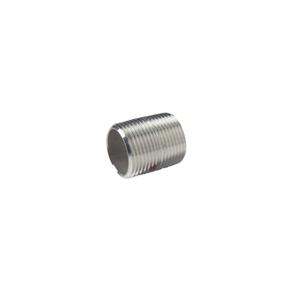 Nipple – 1" x Close – Stainless Steel