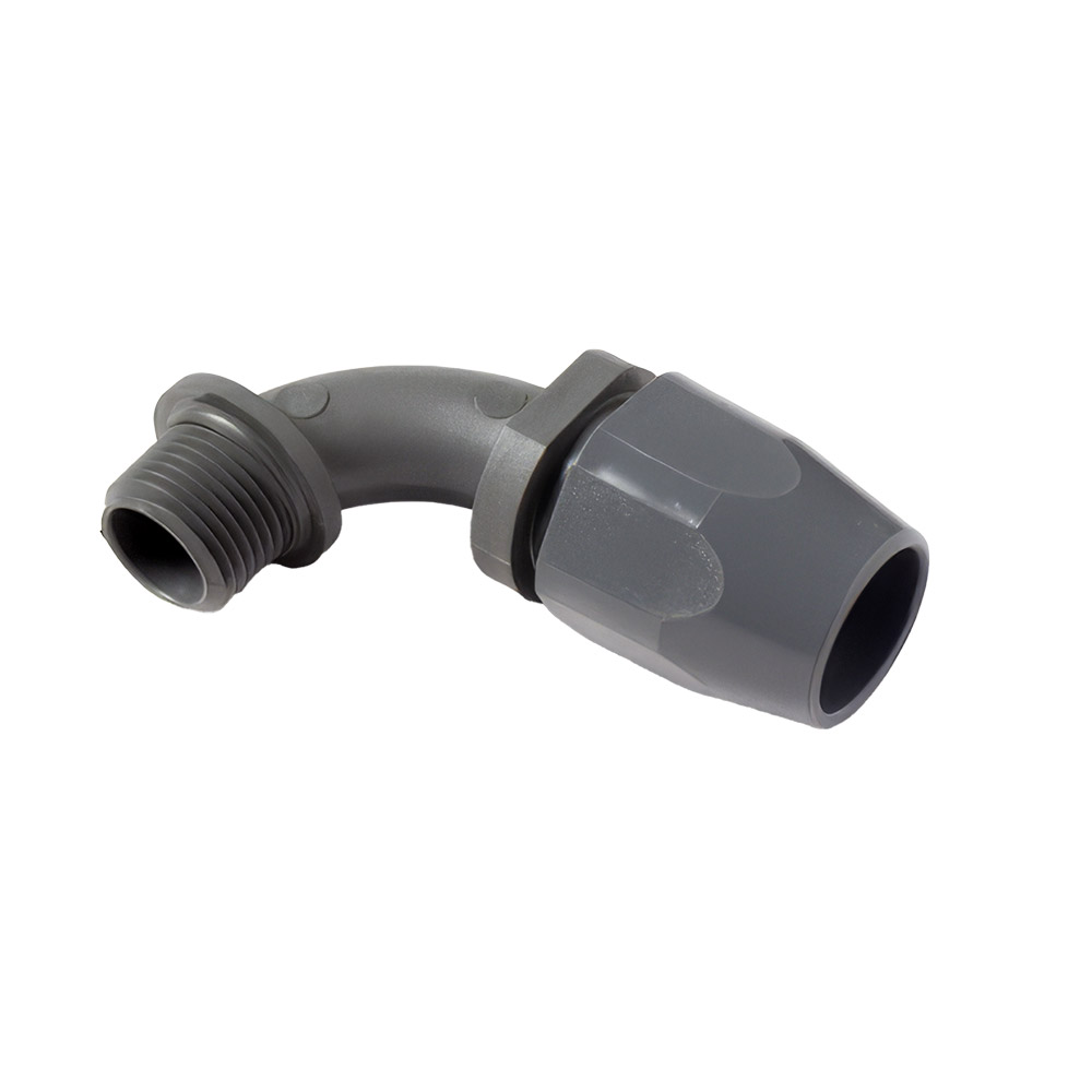 CONDUIT CONN/FLEX,1/2 X 90,FRP