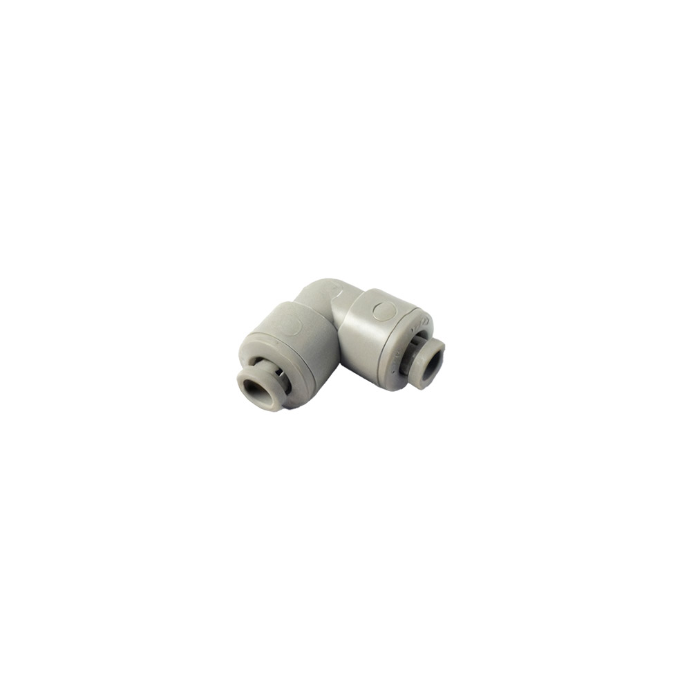 ELBOW/UNION,PLS,1/4TUBE,P-LOCK