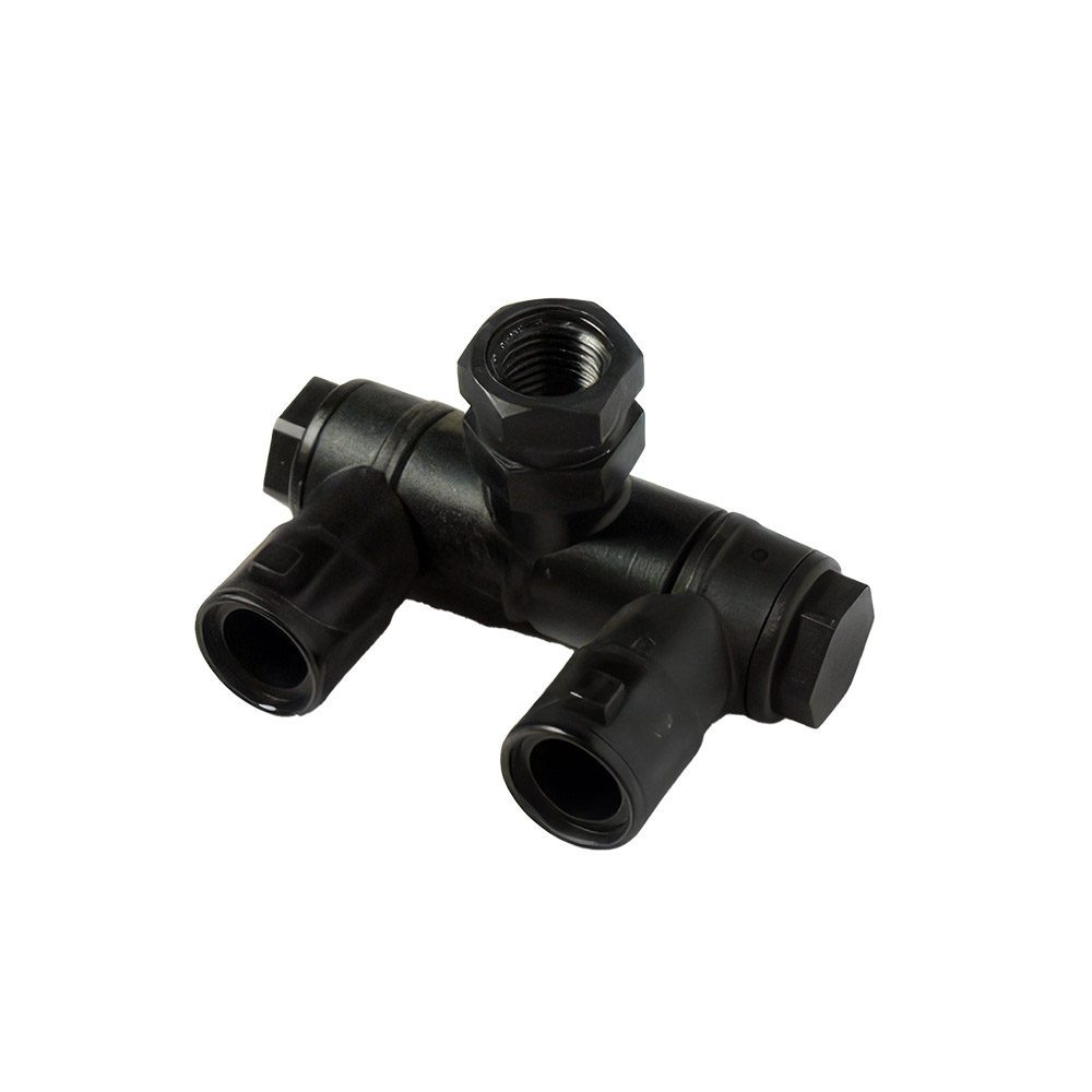 SWIVEL/NOZZLE,DBL,1/4 NPT TEE