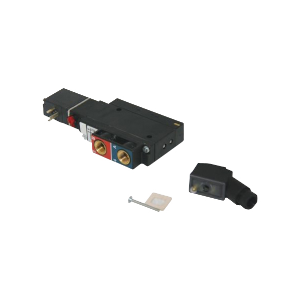Burkert Valve, 4-Way 110V With Din Plug (90-135-01-PP)