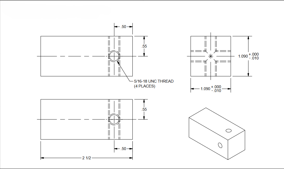 WB BRUSH AXLE CENTER BLOCK (40-750-18-MP)
