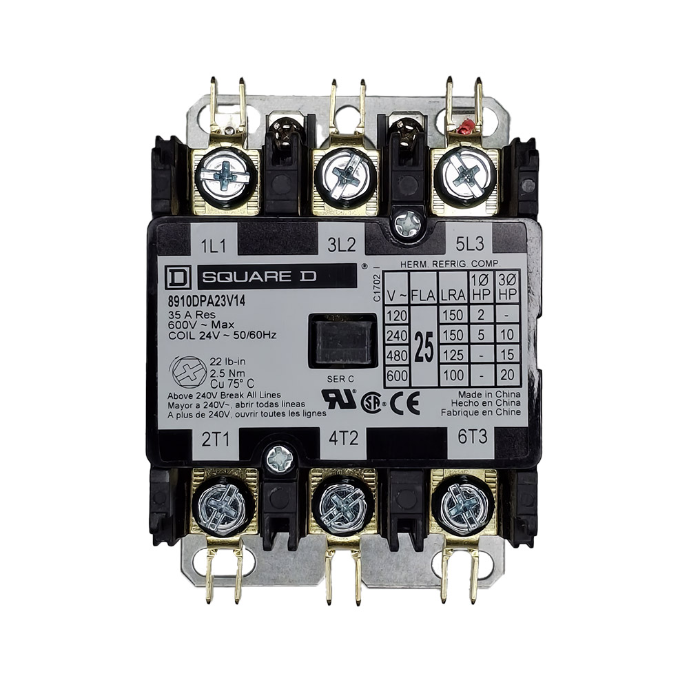 CONTACTOR/25AMP,600VAC