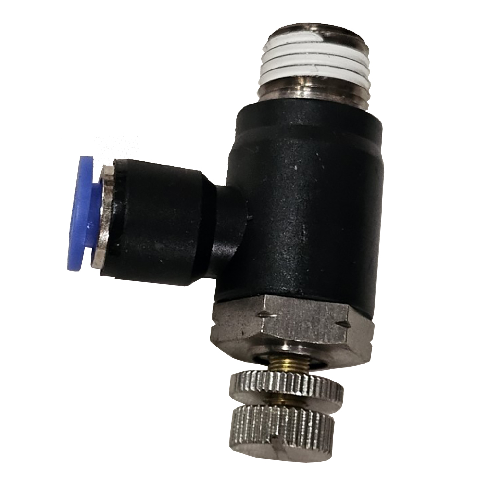 VALVE/FLOW CNTR,90,1/4TX1/4MPT