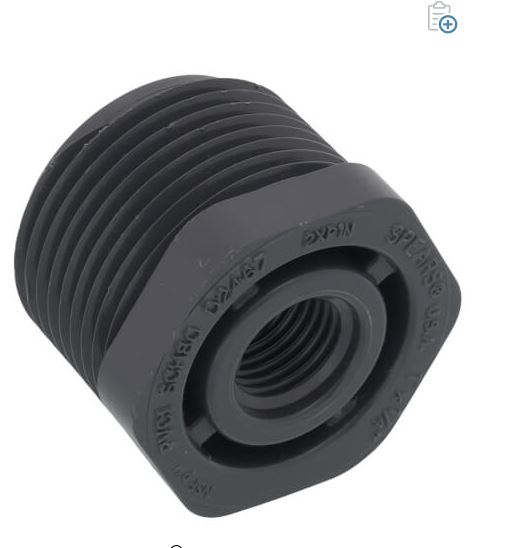 BUSHING 1"T X 1/4"T X T SCH 80