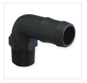1/2in HOSE BARB x 3/4 MT ELBOW (0712B101)