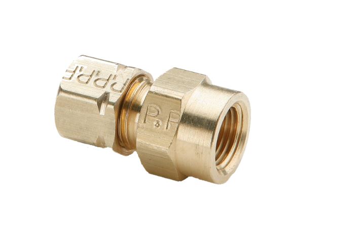 3/8 COMP x 1/4in FPT BRASS CON (66CA-6-4)